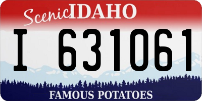 ID license plate I631061