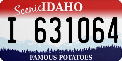 ID license plate I631064