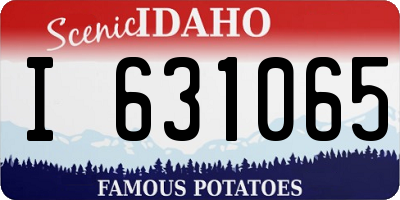 ID license plate I631065