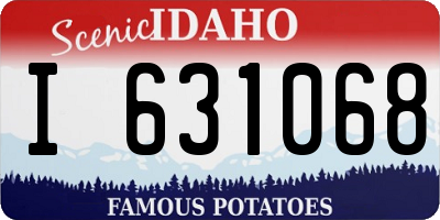ID license plate I631068
