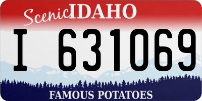 ID license plate I631069