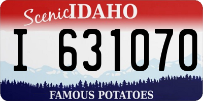 ID license plate I631070