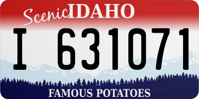 ID license plate I631071