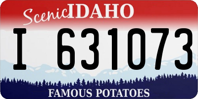 ID license plate I631073