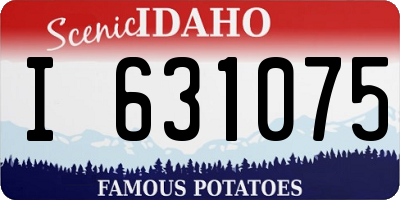 ID license plate I631075
