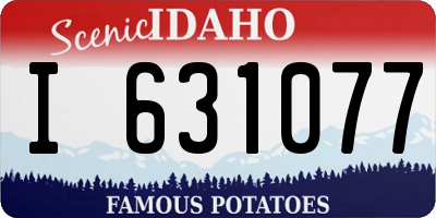ID license plate I631077