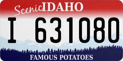 ID license plate I631080