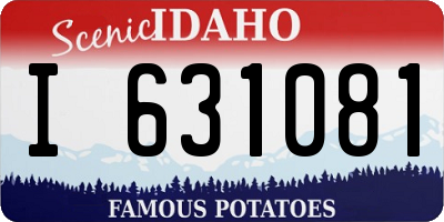 ID license plate I631081