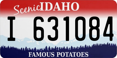 ID license plate I631084