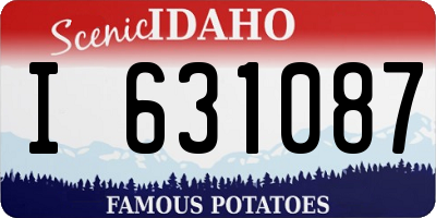 ID license plate I631087