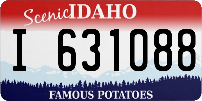 ID license plate I631088