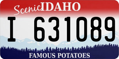 ID license plate I631089