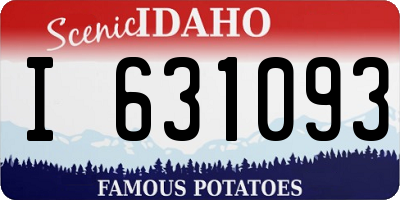 ID license plate I631093
