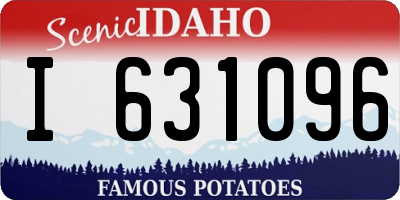 ID license plate I631096