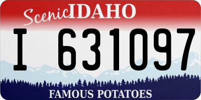ID license plate I631097