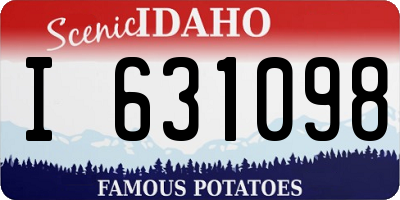 ID license plate I631098