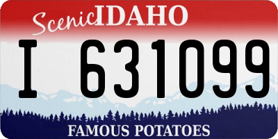 ID license plate I631099