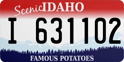 ID license plate I631102