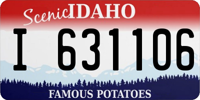 ID license plate I631106