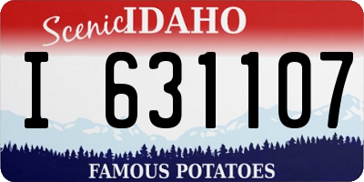 ID license plate I631107