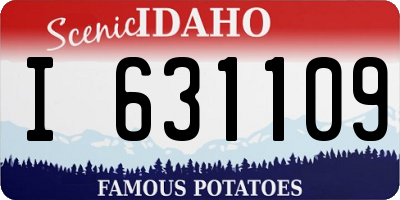 ID license plate I631109