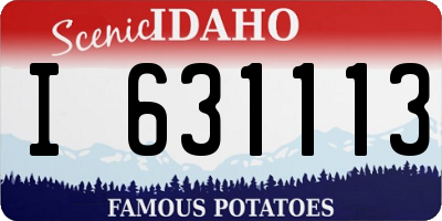ID license plate I631113