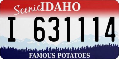 ID license plate I631114