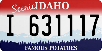 ID license plate I631117