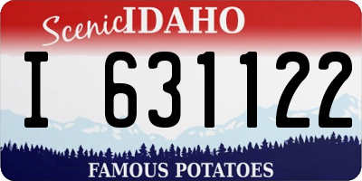 ID license plate I631122
