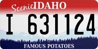 ID license plate I631124