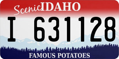 ID license plate I631128