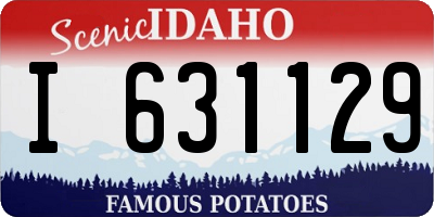 ID license plate I631129