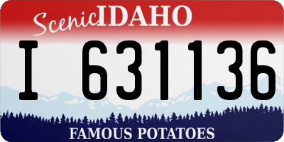 ID license plate I631136
