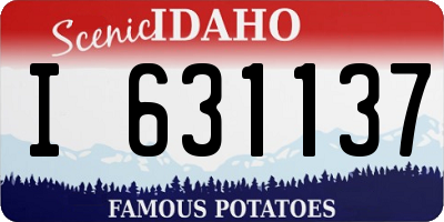ID license plate I631137