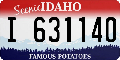 ID license plate I631140