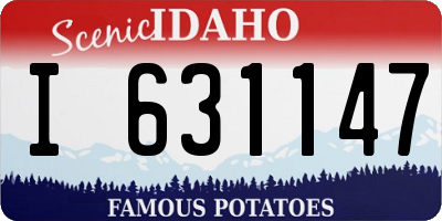 ID license plate I631147