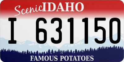 ID license plate I631150