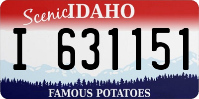 ID license plate I631151