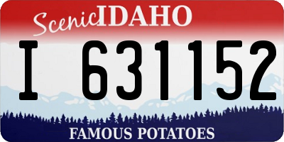 ID license plate I631152
