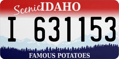 ID license plate I631153