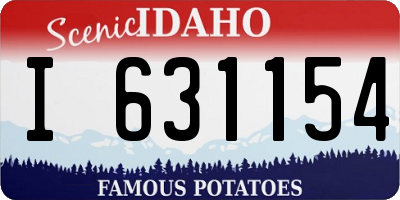 ID license plate I631154