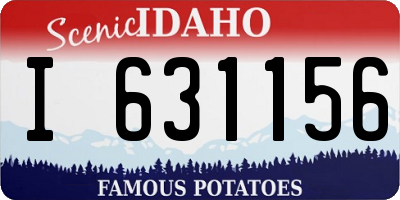ID license plate I631156