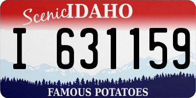 ID license plate I631159