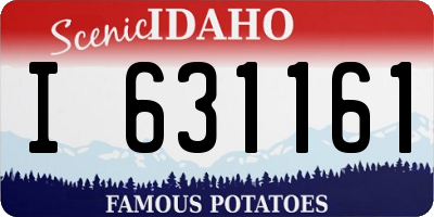 ID license plate I631161