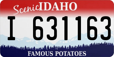 ID license plate I631163