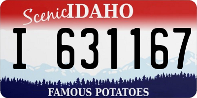ID license plate I631167
