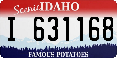 ID license plate I631168