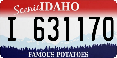 ID license plate I631170