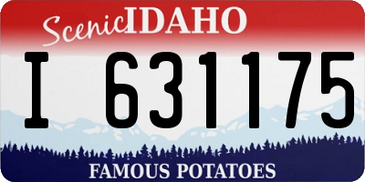 ID license plate I631175