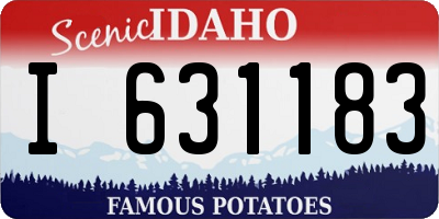 ID license plate I631183